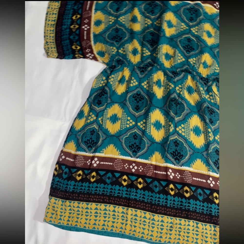 Angie Multi Patterned Short Sleeve Cold Shoulder … - image 2